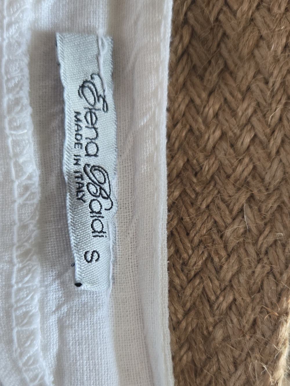 Button-Front White Midi Skirt with Woven Belt - Picture 3 of 3